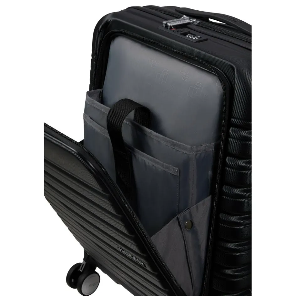 Clearance American Tourister Flashline Easy Access 55 koffer shadow black