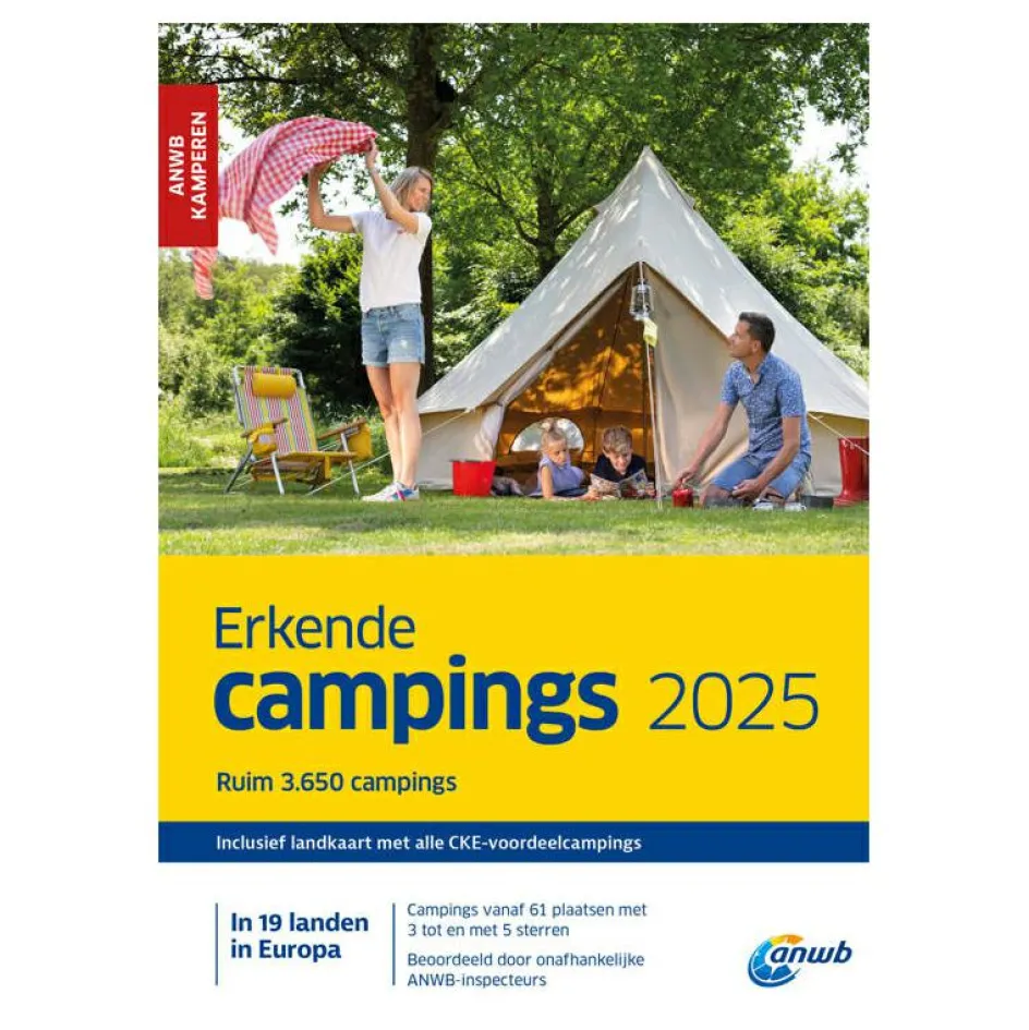 Hot ANWB Erkende Campings Europa campinggids 2025