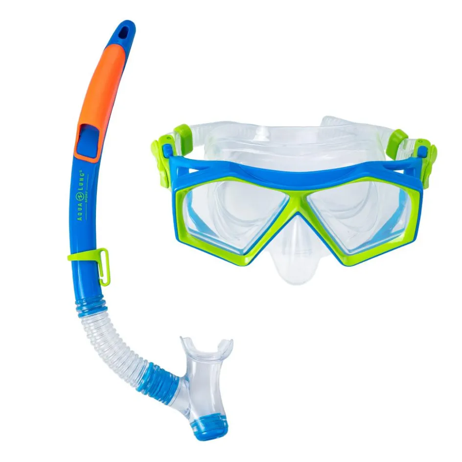 Aqua Lung Sport Molokai Spout snorkelset junior blue green