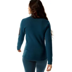 Best Arc'teryx Kyanite Baselayer Zip Neck shirt dames midnight frost