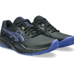 Discount Asics GEL-CHALLENGER 15 CLAY tennisschoenen heren black dark cobalt
