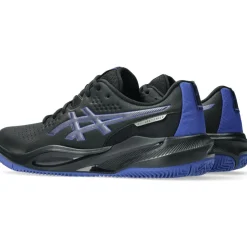Discount Asics GEL-CHALLENGER 15 CLAY tennisschoenen heren black dark cobalt