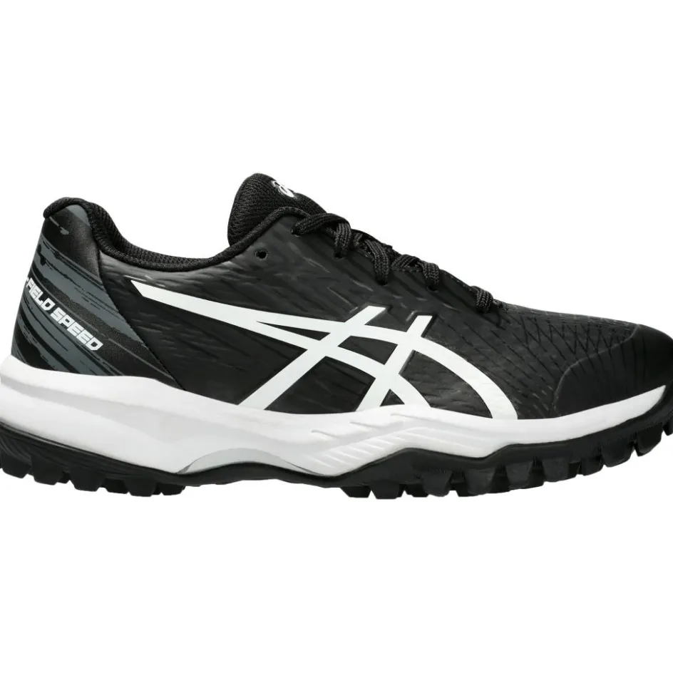 Discount Asics GEL-FIELD SPEED GS hockeyschoenen junior black white