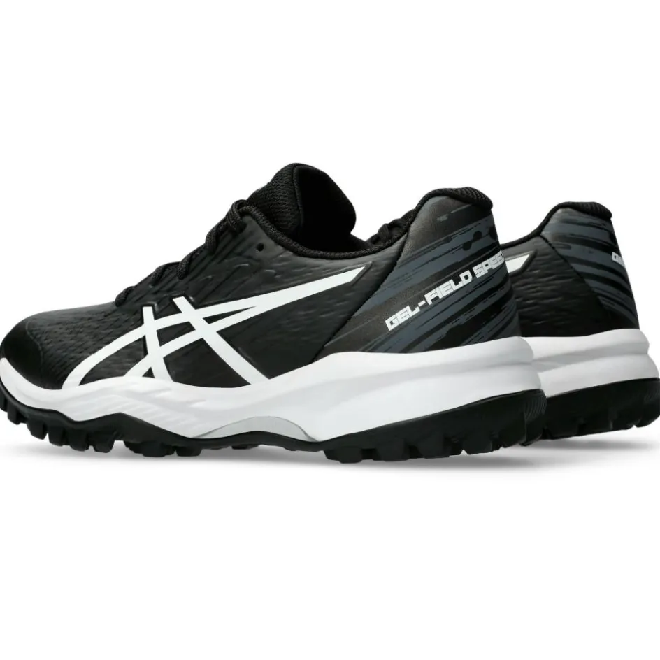 Discount Asics GEL-FIELD SPEED GS hockeyschoenen junior black white