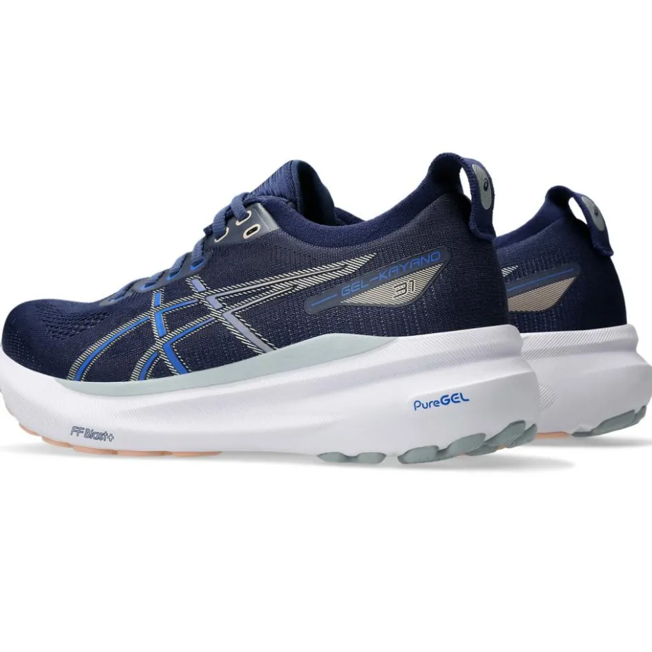 Online Asics Gel-Kayano 31 hardloopschoenen dames indigo blue pure silver