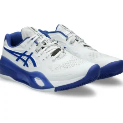 Asics GEL-RESOLUTION X CLAY tennisschoenen heren white dark cobalt