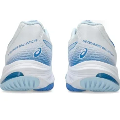 Asics Netburner Ballistic FF 3 indoorschoenen dames white blue coast