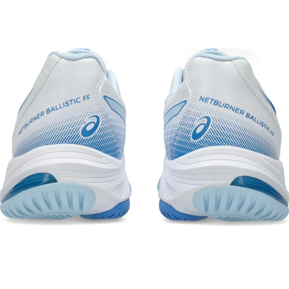Asics Netburner Ballistic FF 3 indoorschoenen dames white blue coast