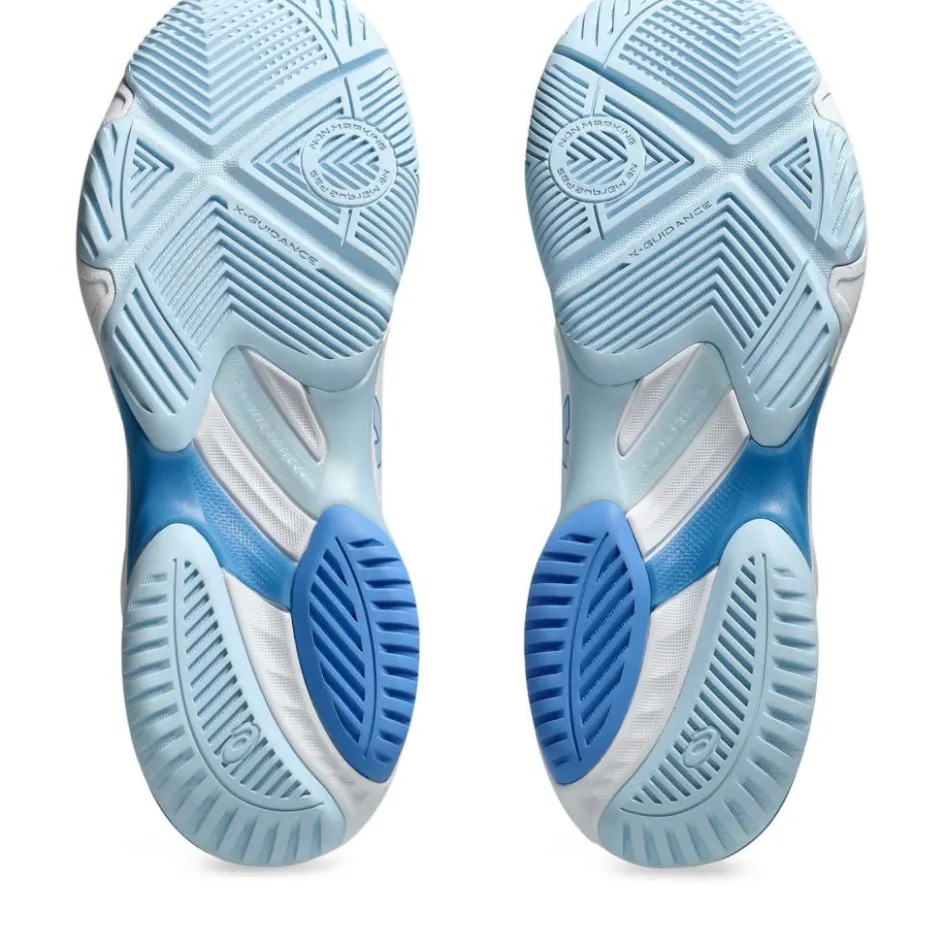 Asics Netburner Ballistic FF 3 indoorschoenen dames white blue coast