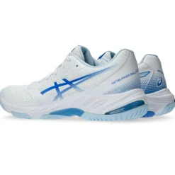 Asics Netburner Ballistic FF 3 indoorschoenen dames white blue coast