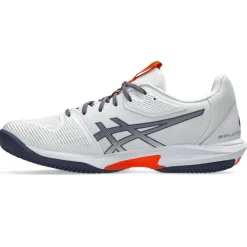 Best Asics Solution Speed FF 3 Clay tennisschoenen heren white greyish purple