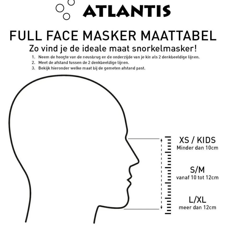 Sale Atlantis Shark snorkelmasker junior pink