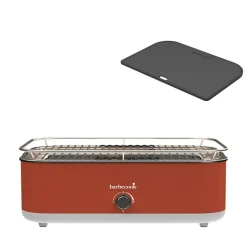 Barbecook E-Carlo elektrische barbecue red inclusief contactplaat