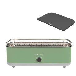 Barbecook E-Carlo elektrische barbecue paris green inclusief contactplaat