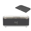 Barbecook E-Carlo elektrische barbecue midnight grey inclusief contactplaat