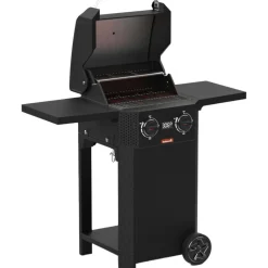 Barbecook E-Luca elektrische barbecue black inclusief onderstel en zijtafels