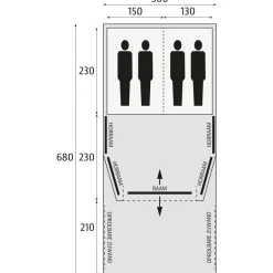 Online Bardani AirWave 300 Deluxe TC opblaasbare tent beige