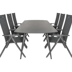 Bardani Olivia 240 x 100 cm Aruba 6 tuinset grey