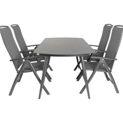 Discount Bardani Olivia 180 x 100 cm Capri 4 tuinset grey
