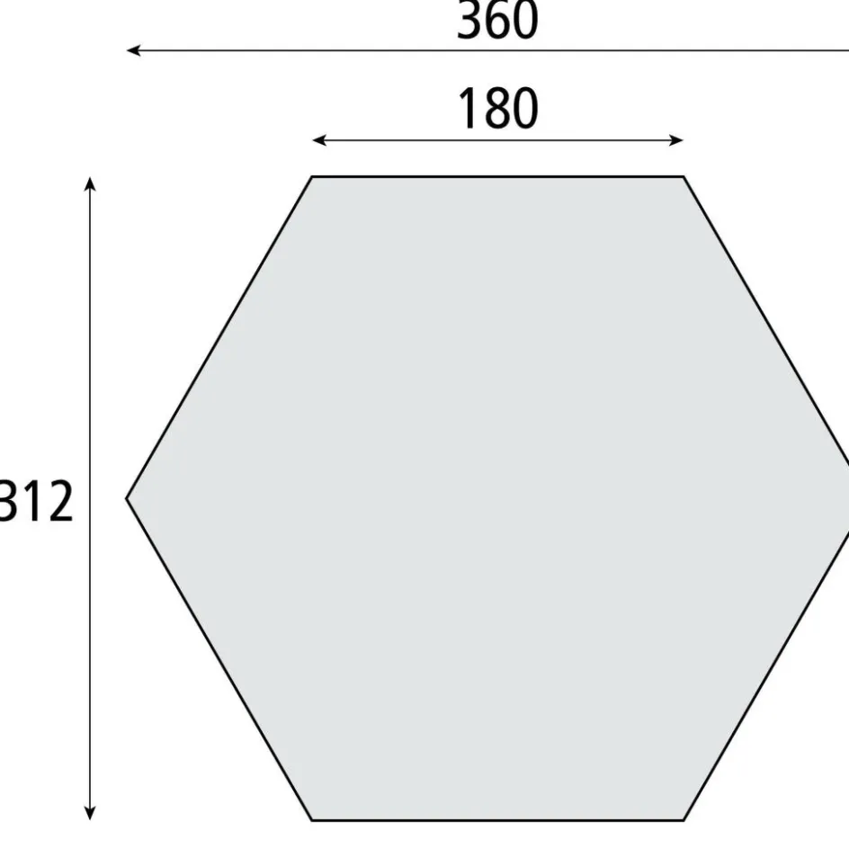 Clearance Bardani Quick Lodge 6 partytent 360 x 312 cm grey