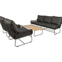 Discount Bardani Riva 4-delig loungeset black