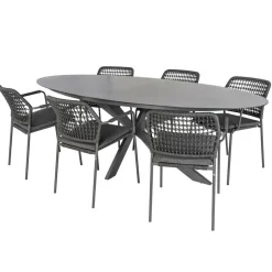 Bardani Varesse 240 x 108 cm Barista 6 tuinset antraciet