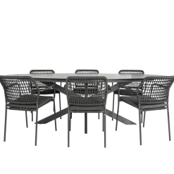 Bardani Varesse 240 x 108 cm Barista 6 tuinset antraciet