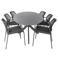 Bardani Varesse 240 x 108 cm Barista 6 tuinset antraciet