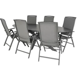 Bardani Varesse 240 x 108 cm Capri 6 tuinset antraciet