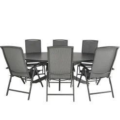 Bardani Varesse 240 x 108 cm Capri 6 tuinset antraciet