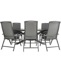 Bardani Varesse 240 x 108 cm Capri 6 tuinset antraciet