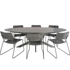 Discount Bardani Varesse 240 x 108 cm Swing 6 tuinset antraciet