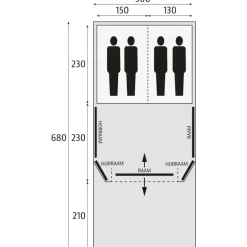 Clearance Bardani Wave Prestige 300 DeLuxe RSTC tunneltent beige