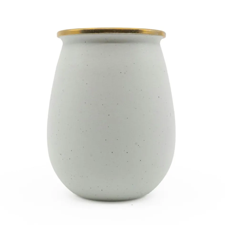 Best Barebones Emaille beker egg shell 2-pack