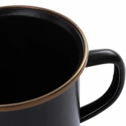 Barebones Emaille mok 473 ml charcoal 2-pack