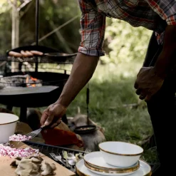 Barebones Emaille plat bord ø 280 mm eggshell 2-pack