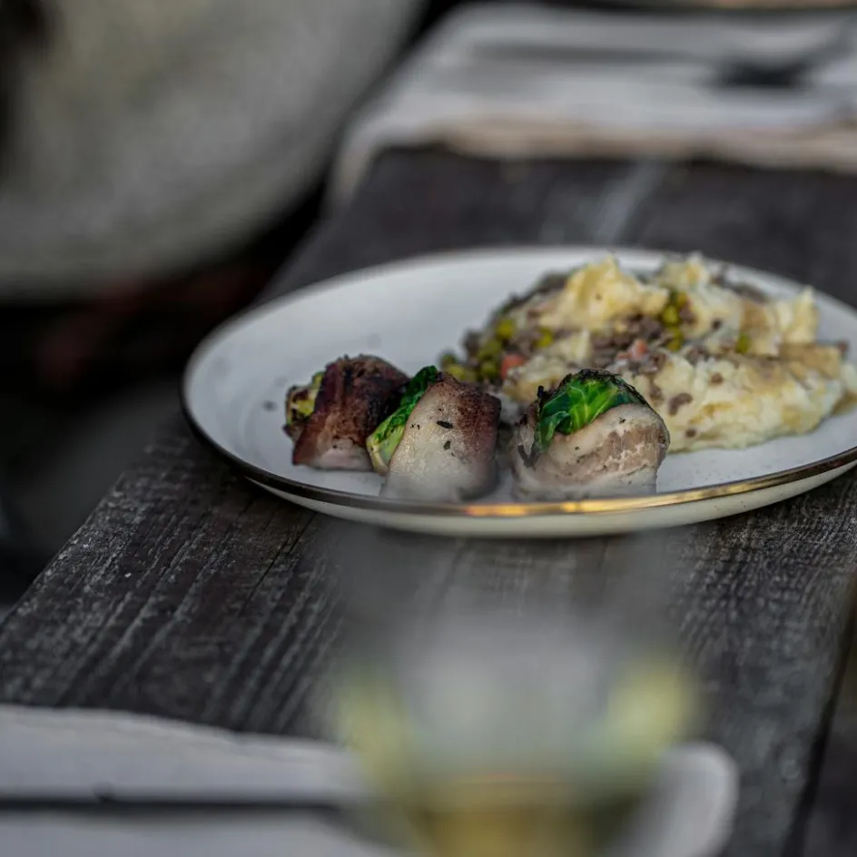 Barebones Emaille plat bord ø 210 mm egg shell 2-pack