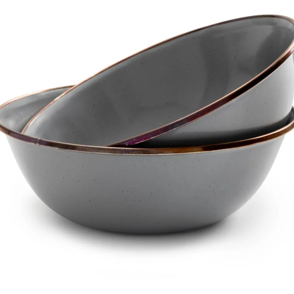 Barebones Emaille schaal grey 2-pack