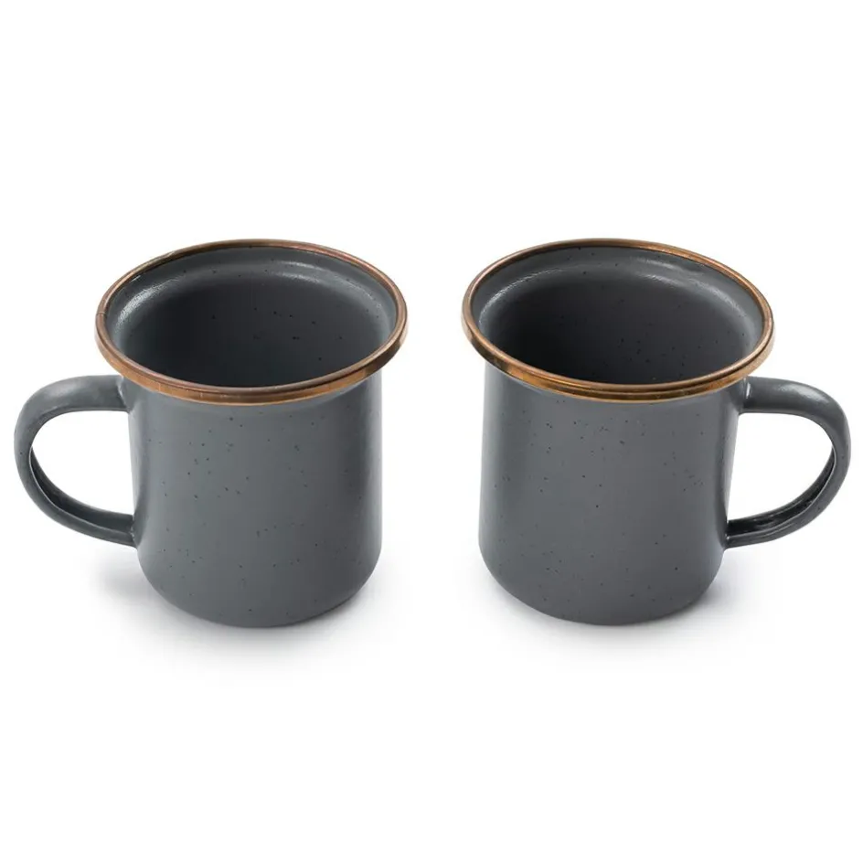 Barebones Espresso mok 148 ml slate grey 2-pack