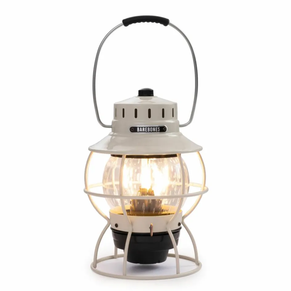 Clearance Barebones Railroad lantaarn vintage white