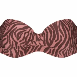 Beachlife Zebra bandeau bikini top dames