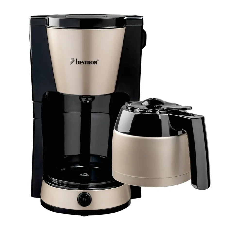 Clearance Bestron ACM1000SAT koffiezetapparaat satin