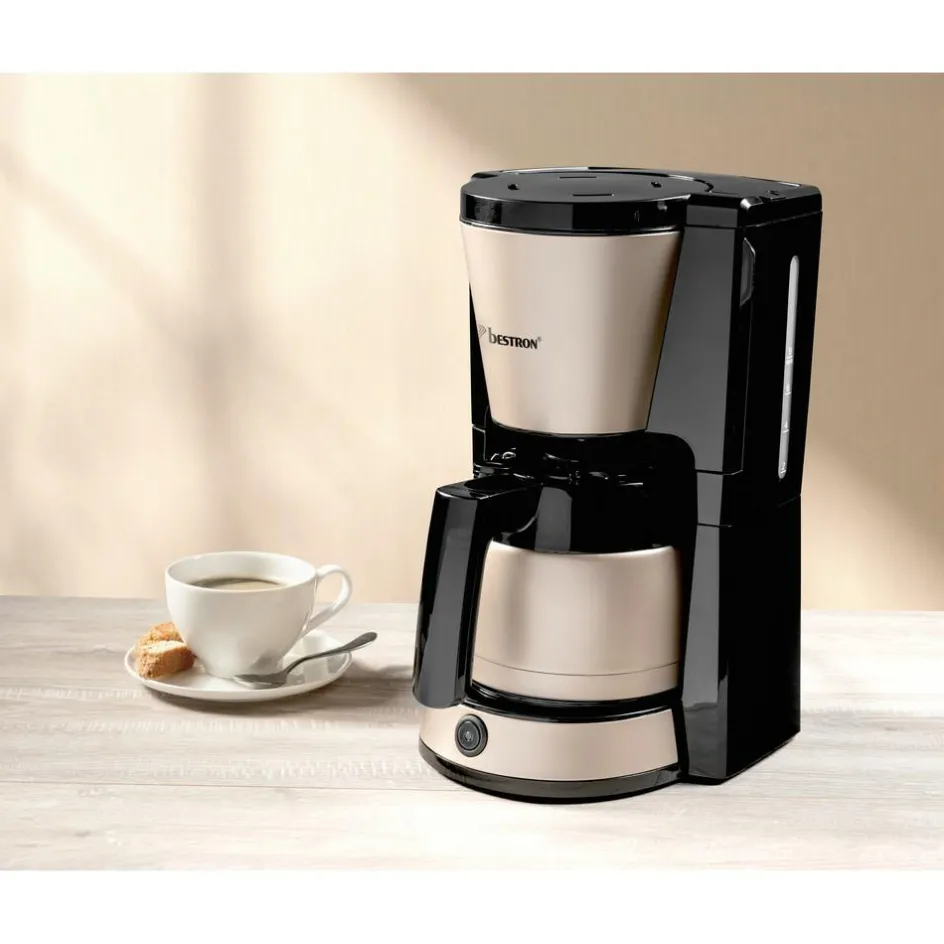 Clearance Bestron ACM1000SAT koffiezetapparaat satin