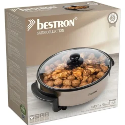 Bestron AHP1200SAT Multifunctionele hapjespan satin