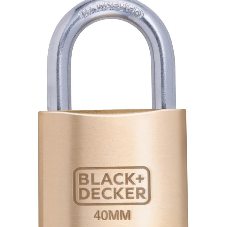 Outlet Black & Decker Standaard hangslot messing 40 mm