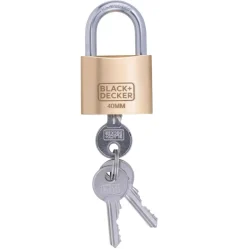 Outlet Black & Decker  Standaard hangslot messing 40 mm