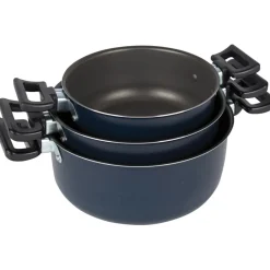 Outlet Bo-Camp Rondo pannenset 3-delig aluminium