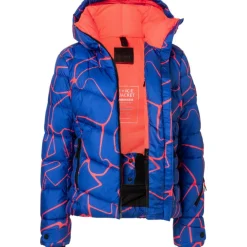 Outlet Bogner Saelly winterjas dames amparo blue orange