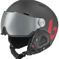 Clearance Bollé MIGHT VISOR skihelm titanium red matte - 52 - 55 cm