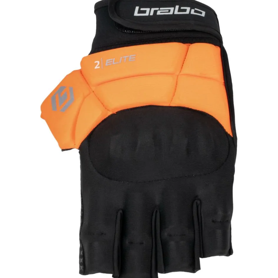 Sale Brabo Elite Pro Player hockeyhandschoen orange grey